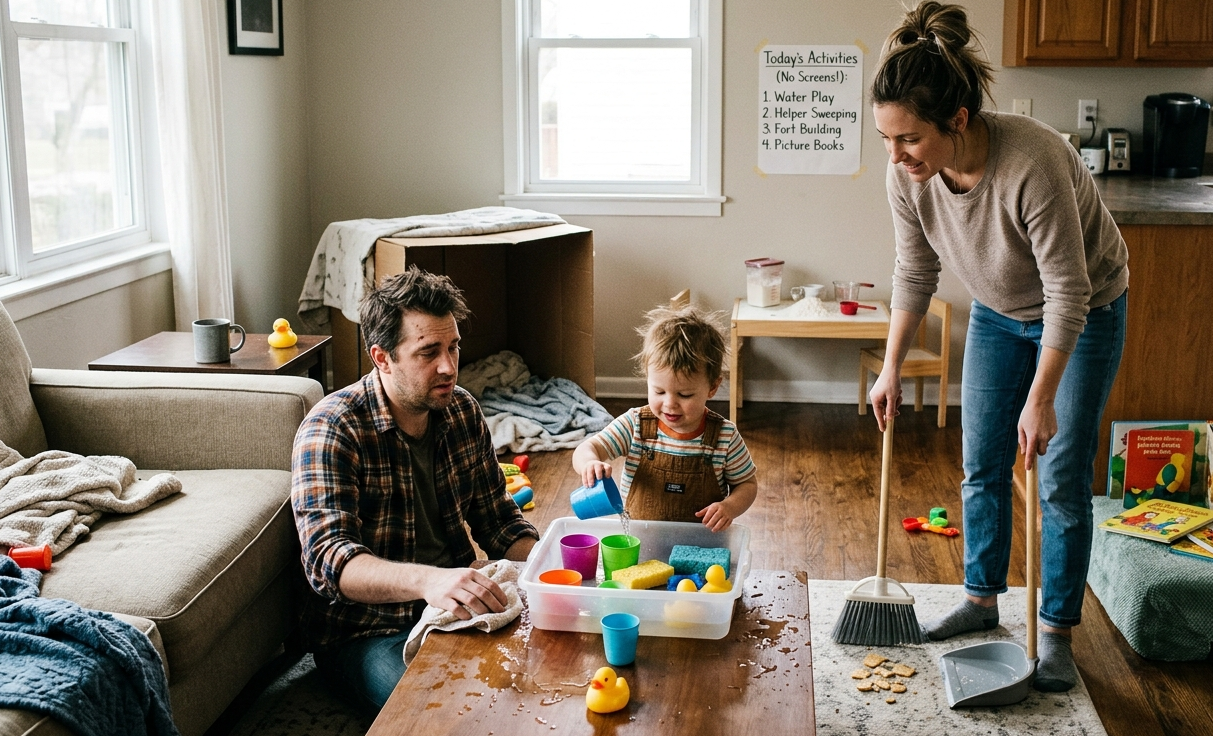 How to Keep a Toddler Engaged for 3 Hours Without a Single Device